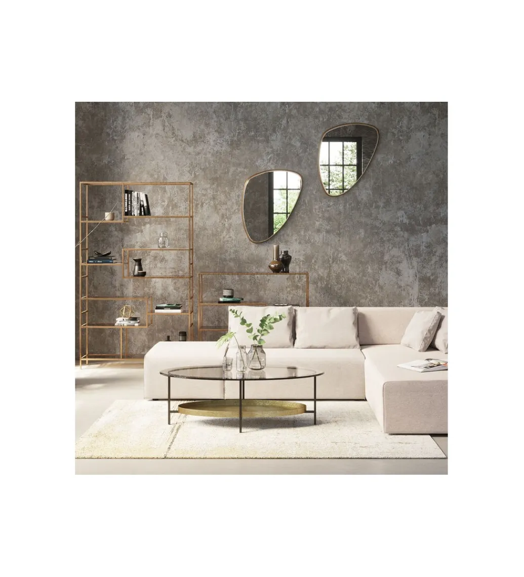 KARE Lustro JETSET 56 x 83 cm złote