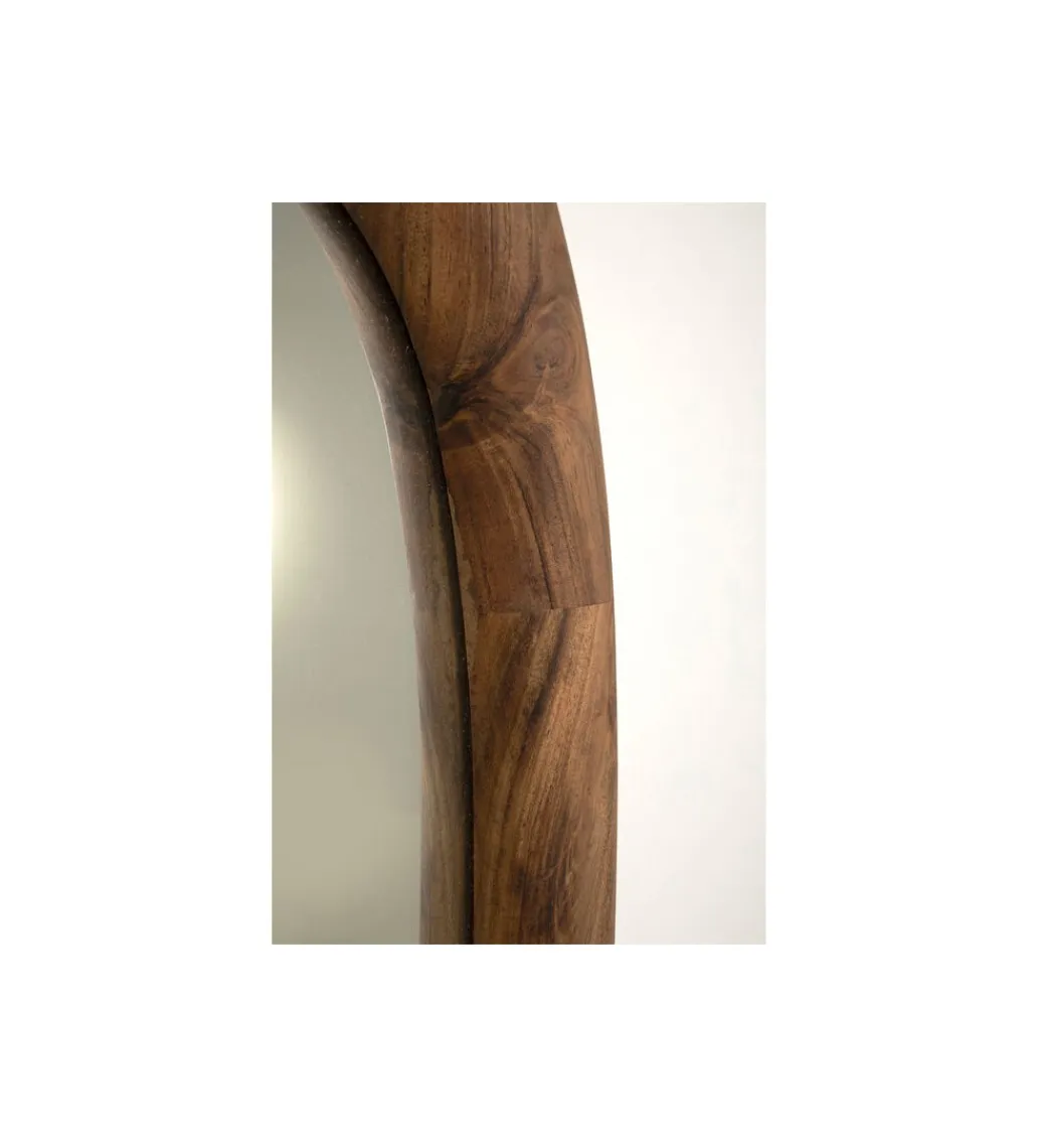 KARE Lustro JORGE 91 x 45 cm drewno akacja naturalne