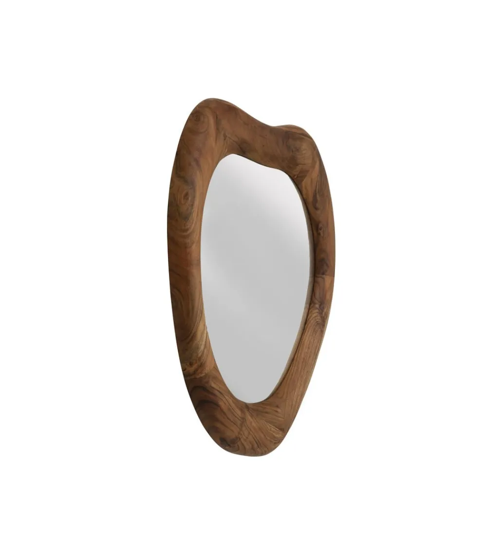 KARE Lustro JORGE 80 x 78 cm drewno akacja naturalne