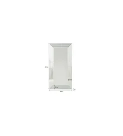 KARE Lustro Linea 200 cm srebrne