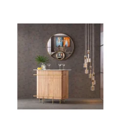 KARE Lustro OCCHI 100 cm złote