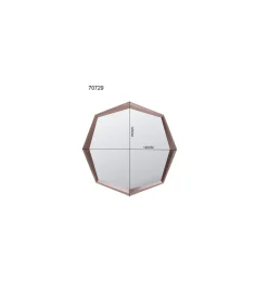 KARE Lustro OCTAGON 120 x 120 cm kawowe