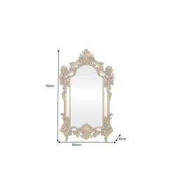 Invicta Interior - przedsprzedaż Lustro OPULENT 150 cm złote