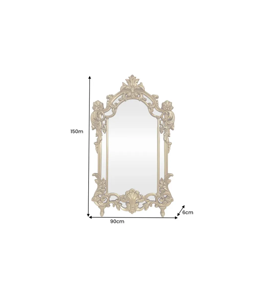 Invicta Interior - przedsprzedaż Lustro OPULENT 150 cm złote