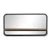Zona-Design Lustro PERCHERO 80 cm drewno kauczuk czarne