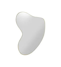 KARE Lustro SHAPE 110 cm x 10 cm w kolorze mosiądzu