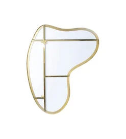 KARE Lustro SHAPE 110 cm x 10 cm w kolorze mosiądzu