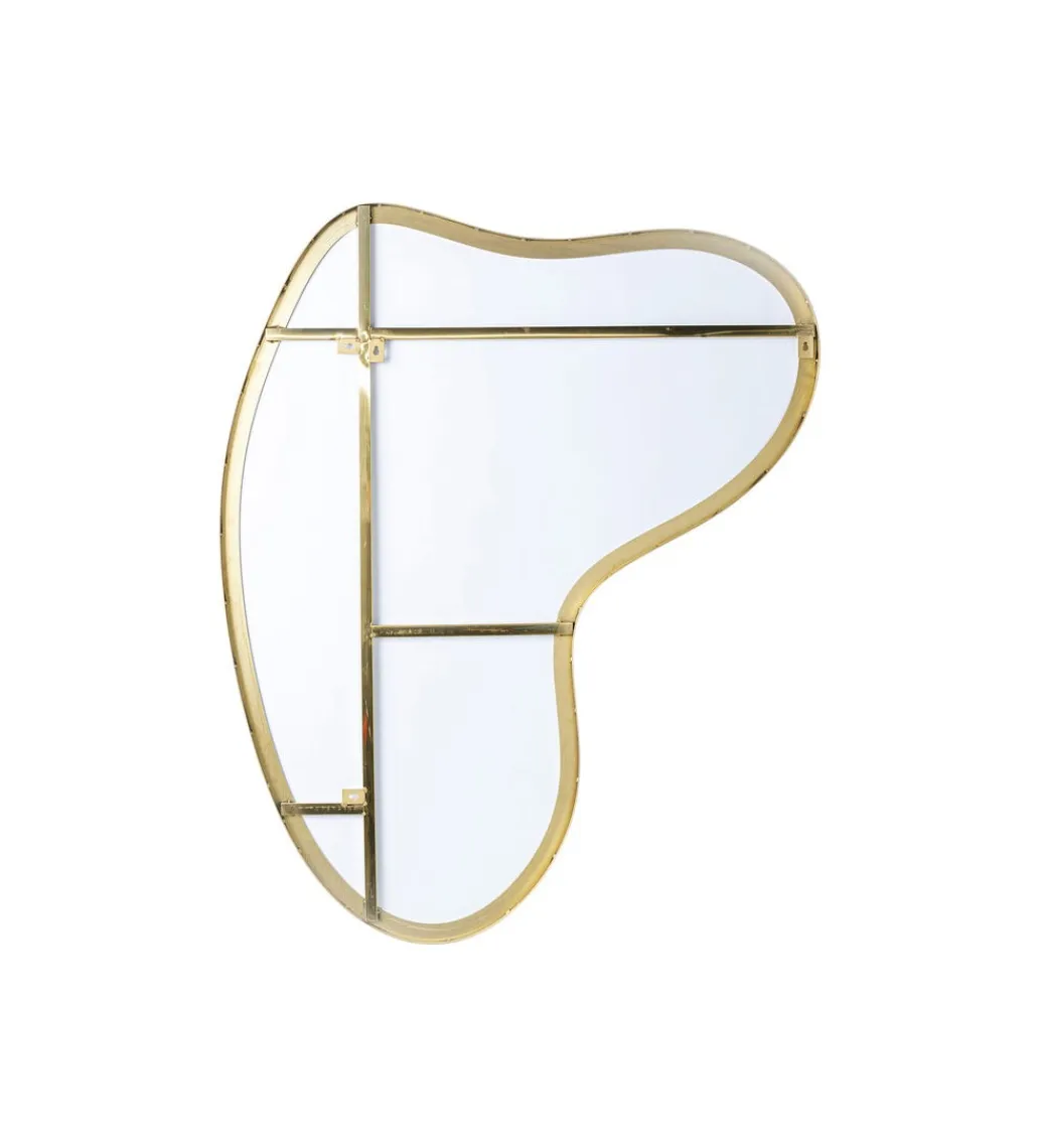 KARE Lustro SHAPE 110 cm x 10 cm w kolorze mosiądzu
