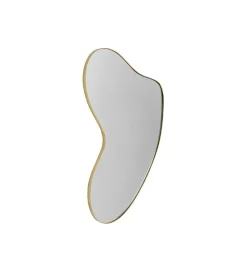 KARE Lustro SHAPE 110 cm x 10 cm w kolorze mosiądzu