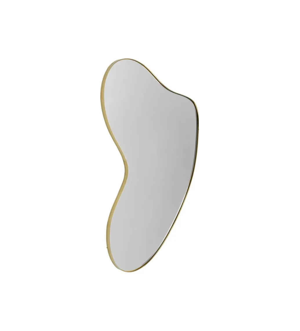 KARE Lustro SHAPE 110 cm x 10 cm w kolorze mosiądzu