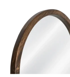 Zona-Design Lustro SITEMATH 160 cm drewno paulowni brązowe