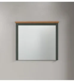 MCA Linia Włoska Lustro STANTON 68 cm w optyce dębu Evoke Ciemnozielony
