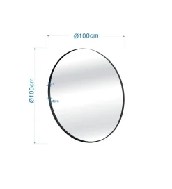 KARE Lustro STARLET 100 cm czarna