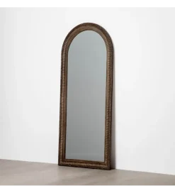 Zona-Design Lustro stojące IRODA 176 cm drewno paulowni brązowe