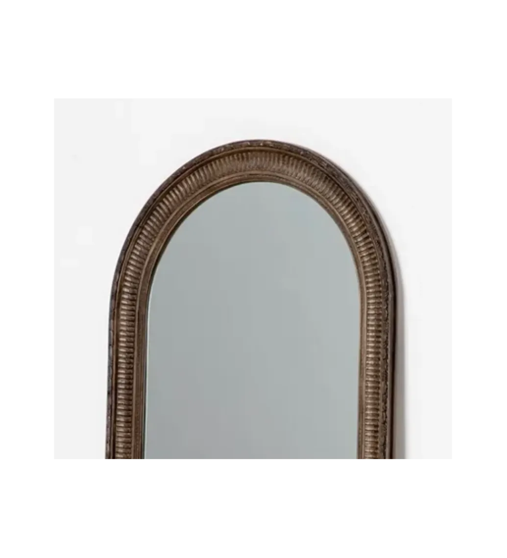 Zona-Design Lustro stojące IRODA 176 cm drewno paulowni brązowe