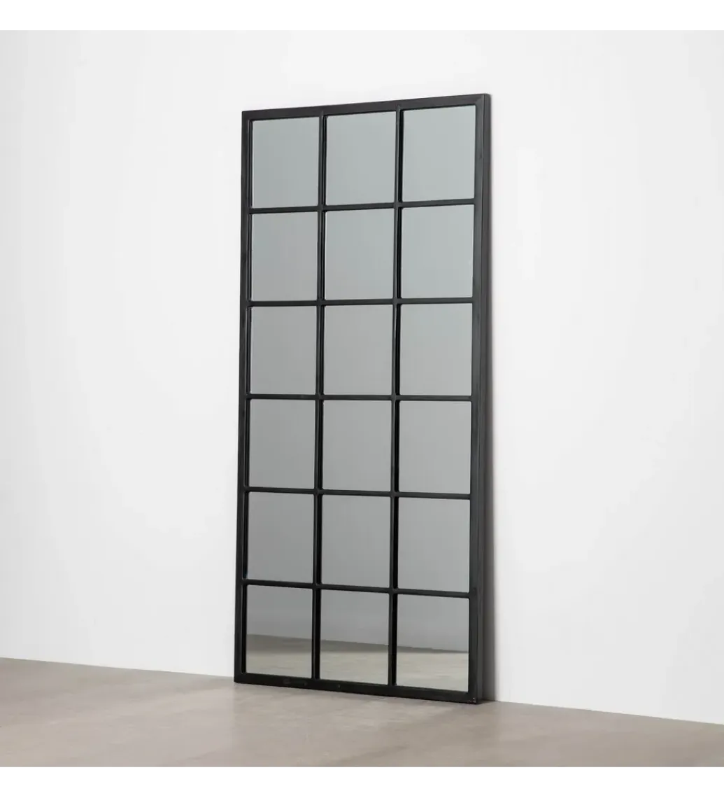 Zona-Design Lustro TAGE 180 cm drewno jodła czarne