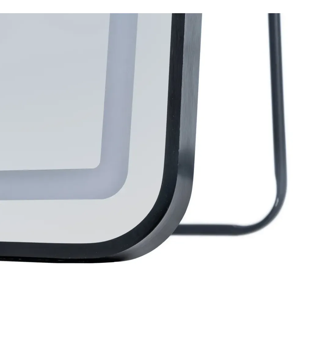 Zona-Design Lustro TEMPEJO 160 cm czarna rama
