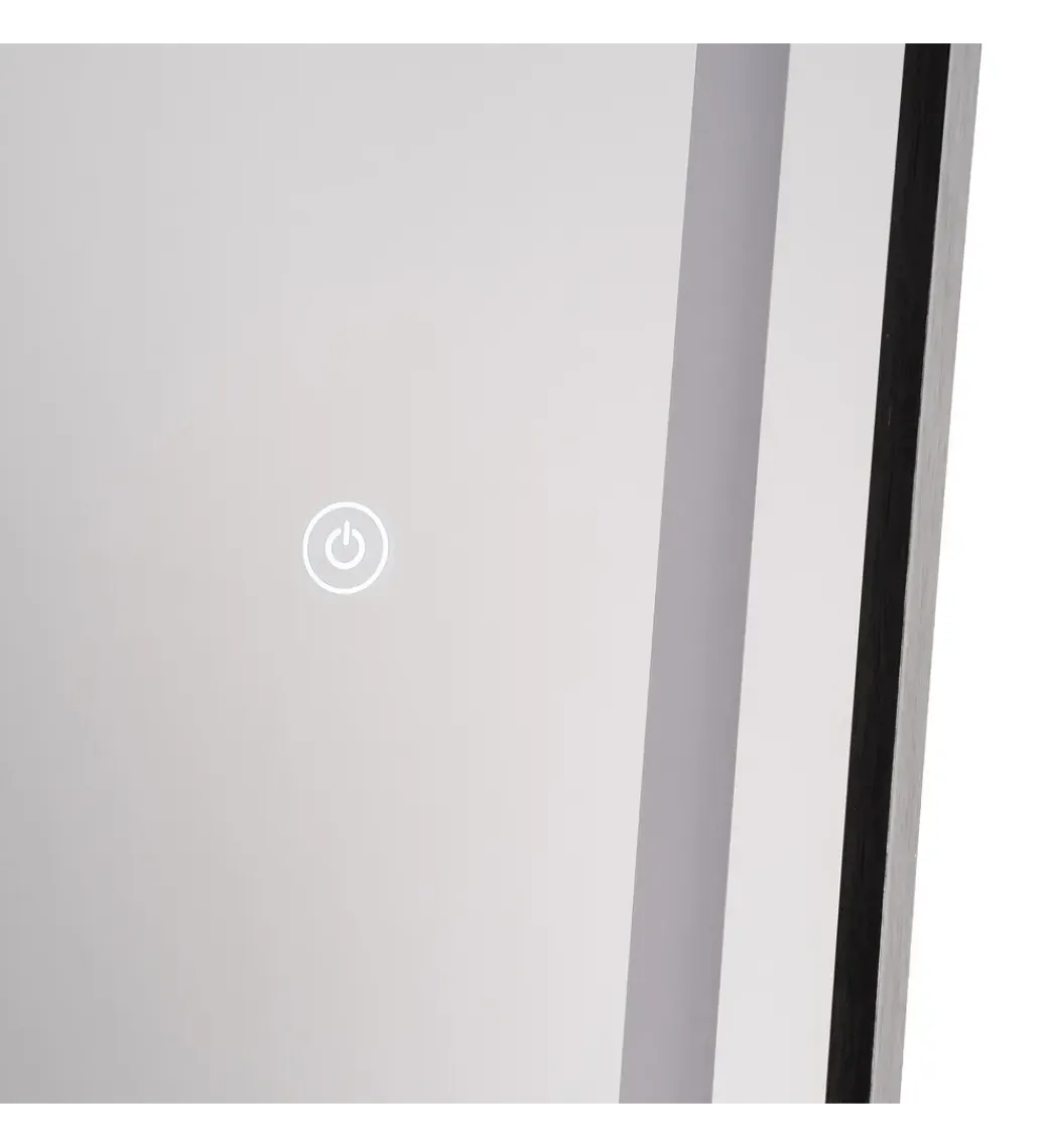Zona-Design Lustro TEMPEJO 160 cm czarna rama