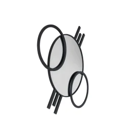 KARE Lustro TRIPLE CIRCLE 124 x 119 cm czarne