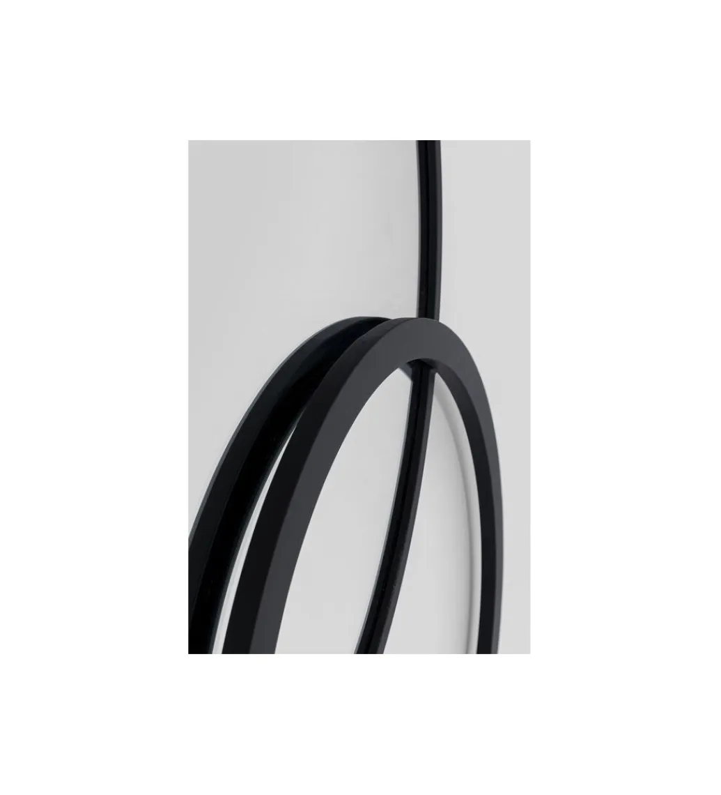 KARE Lustro TRIPLE CIRCLE 124 x 119 cm czarne