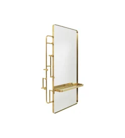 KDesign Lustro wieszak TRISTAN 150 x 76 cm złote