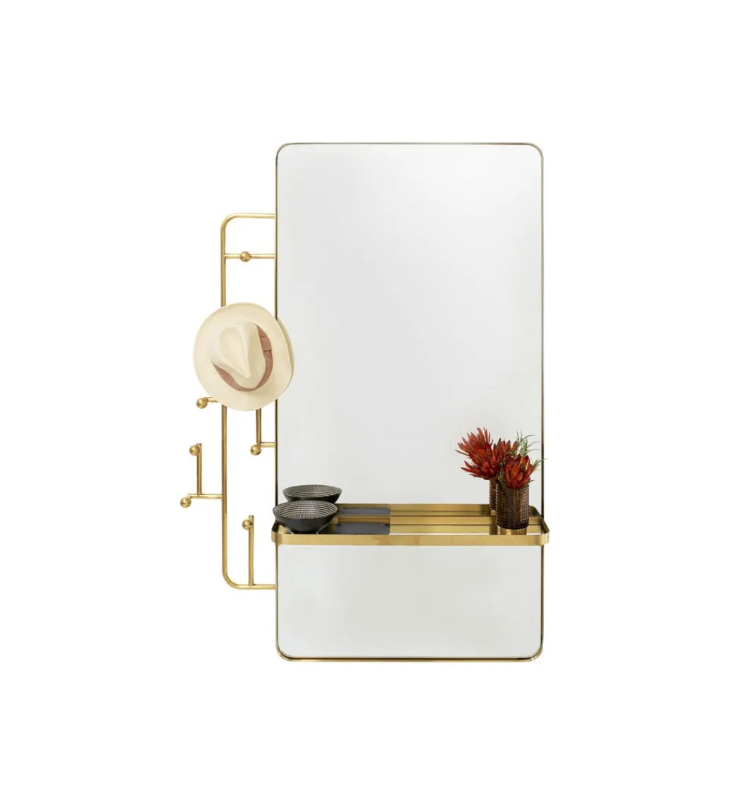 KDesign Lustro wieszak TRISTAN 150 x 76 cm złote