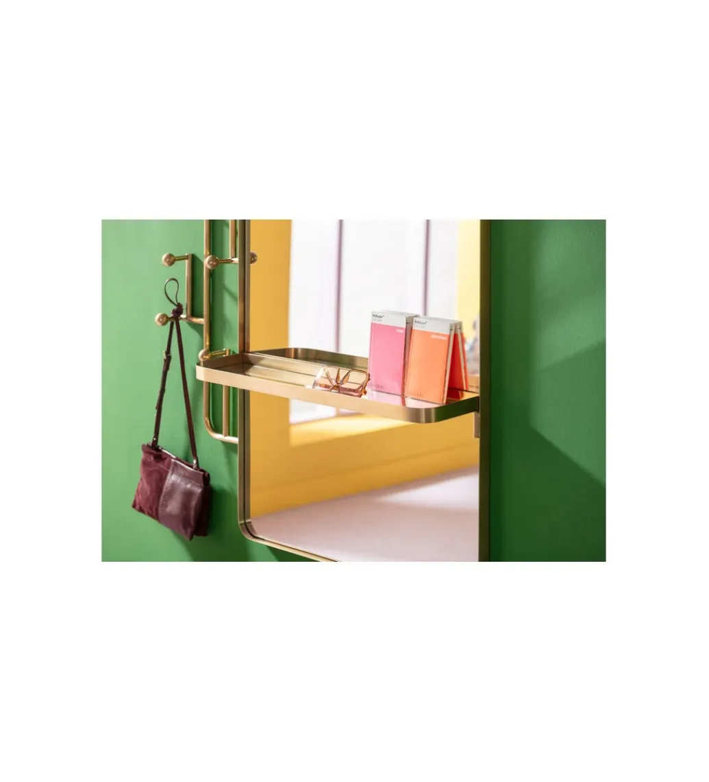 KDesign Lustro wieszak TRISTAN 150 x 76 cm złote