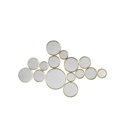 KARE Lustro wiszące BUBBLES 138 x 93 cm złote