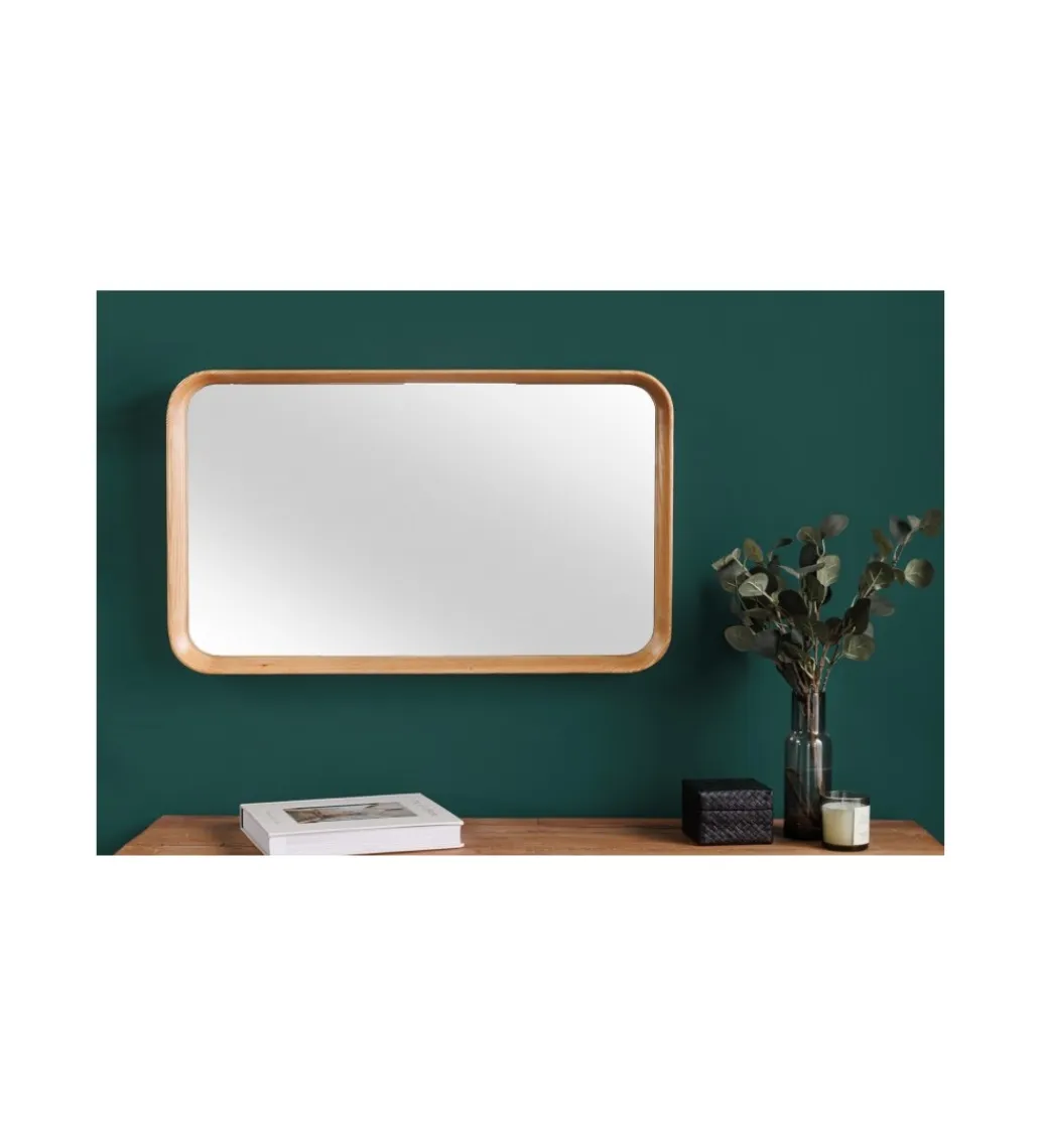 Invicta Interior Lustro wiszące CORSE 50 cm drewno dąb