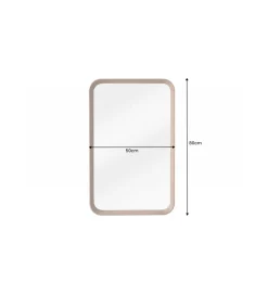 Invicta Interior Lustro wiszące CORSE 50 cm drewno dąb