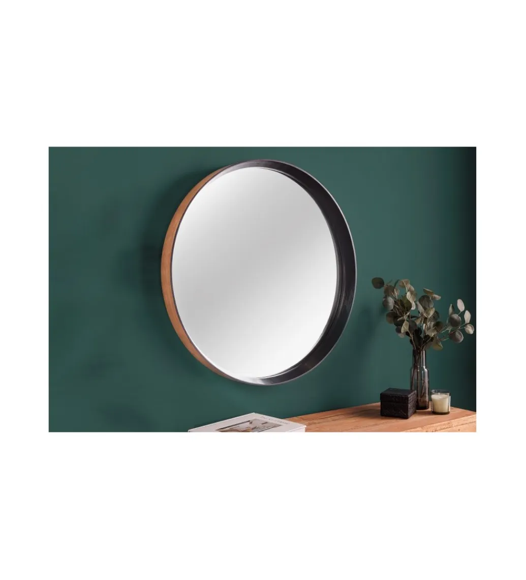 Invicta Interior Lustro wiszące CORSE 70 cm drewno dąb