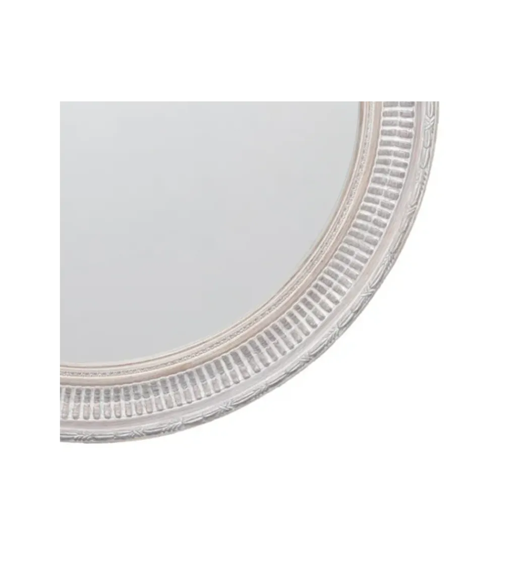 Zona-Design Lustro wiszące DEAY 80 cm drewno paulowni szare