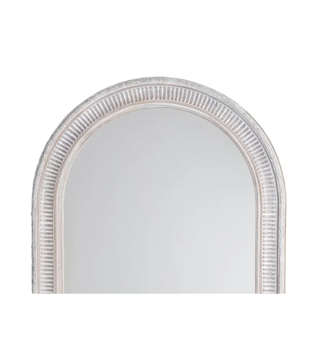 Zona-Design Lustro wiszące DEAY 106 cm drewno paulowni szare