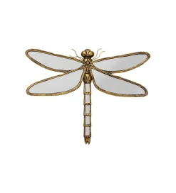 KARE Lustro wiszące DRAGONFLY 70 x 54 cm stare złoto