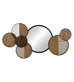 Zona-Design Lustro wiszące ESPEJONA 123 cm naturalne czarne
