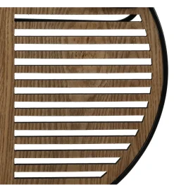 Zona-Design Lustro wiszące ESPEJONA 123 cm naturalne czarne