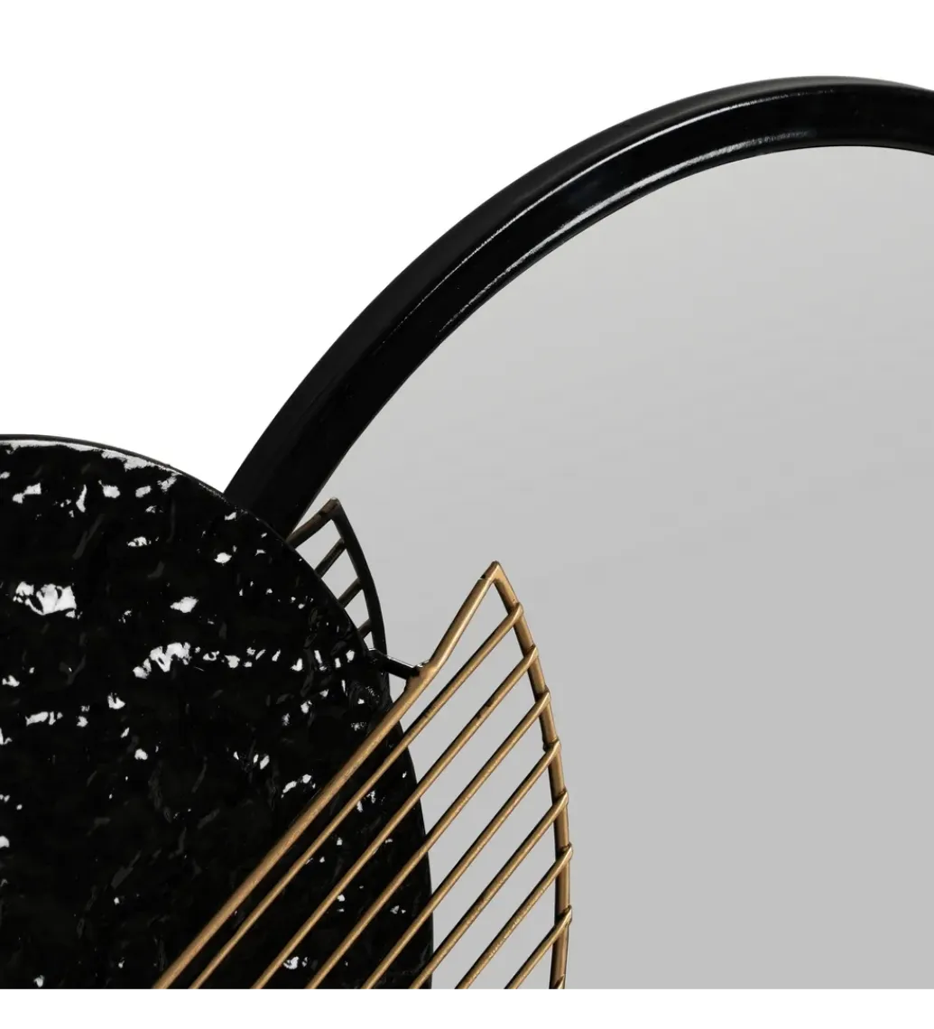 Zona-Design Lustro wiszące ESPEJONA 83 cm naturalne czarne