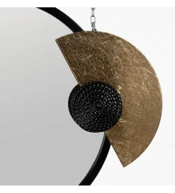 Zona-Design Lustro wiszące ESPEJONA 83 cm naturalne czarne