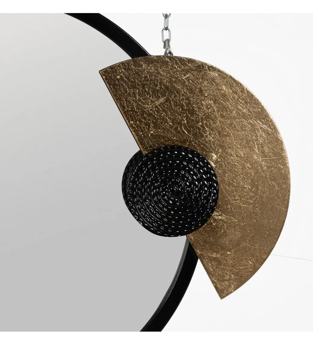Zona-Design Lustro wiszące ESPEJONA 83 cm naturalne czarne