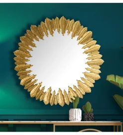 WOHNLING, GERMANY Lustro wiszące FIDER 68 cm złote