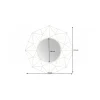Invicta Interior Lustro wiszące GORAN 91 cm w kolorze mosiężnym