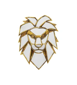 KDesign Lustro wiszące LION 35 cm złote