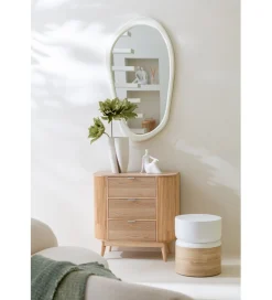 J-Line Lustro wiszące MODERNA 120 cm białe