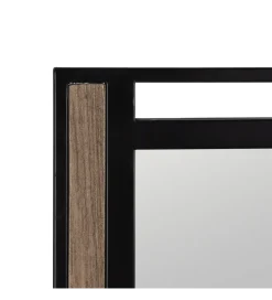 Zona-Design Lustro wiszące NAGATARO 45 x 100 cm czarne naturalne