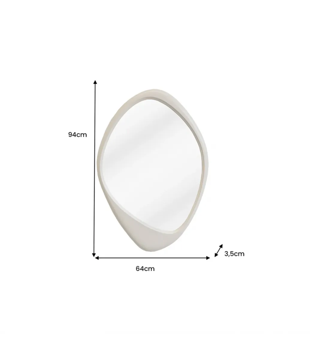 Invicta Interior Lustro wiszące ORGANIC 90 cm beżowe