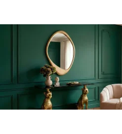 Invicta Interior Lustro wiszące ORGANIC 90 cm złote