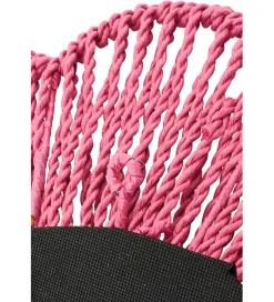 J-Line Lustro wiszące RAFFIA 50 cm różowe