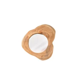 Invicta Interior - przedsprzedaż Lustro wiszące Reflect 31 cm drewno Teak