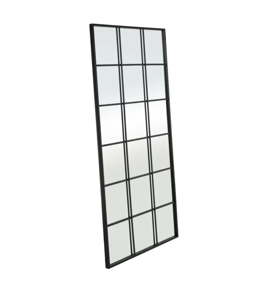 Zona-Design Lustro wiszące SYLAS 180 cm x 90 cm czarne