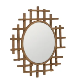 Zona-Design Lustro wiszące TIKITAK 64 cm drewno jodła